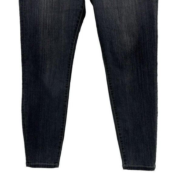 Liverpool The High-Rise Ankle Distressed Gray Denim Skinny Jeans 14/32 - Picture 3 of 12